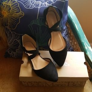 Black Ballet Flats by Bella Marie